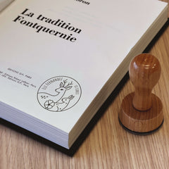 Sello ex libris animales salvajes