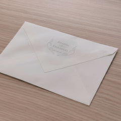 Sello en seco Boda ornamento vegetal