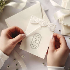 Sello de boda elegancia