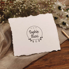 Sello boda minimalista