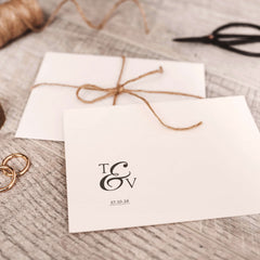 Sello boda iniciales &