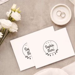 Sello boda minimalista
