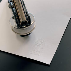 Ex libris búho geométrico