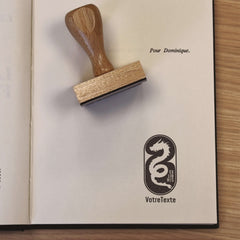 Sello ex libris marco de dragón