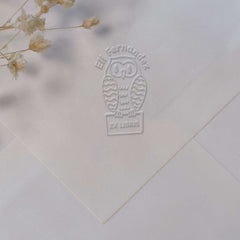 Un ex libris con búho