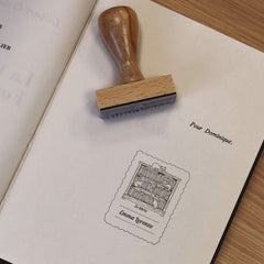 Sello ex libris gatos de biblioteca