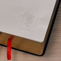Ex libris rosa enmarcada