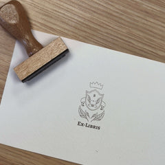 Sello ex libris blasón renovado