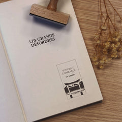 Sello ex libris puerta japonesa