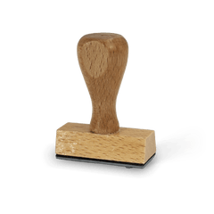 Sello de madera rectangular 2x5 cm