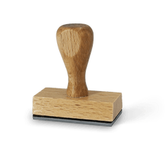 Sello de madera rectangular 3x6 cm
