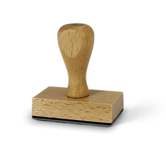 Sello de madera rectangular 4x6 cm