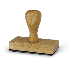 Sello de madera rectangular 4x7 cm