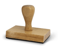 Sello de madera rectangular 5x8 cm
