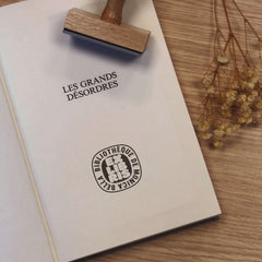 Sello ex libris círculo