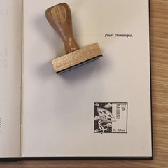 Sello ex libris ilustración japonesa