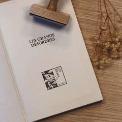 Sello ex libris ilustración japonesa