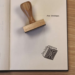 Sello ex libris libro grande