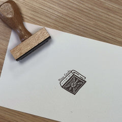 Sello ex libris libro grande