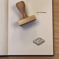 Sello ex libris libro piscina