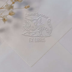 Ex libris gato atigrado