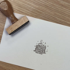Sello ex libris pausa café