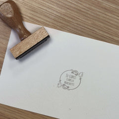 Sello ex libris adornos círculo de rosas