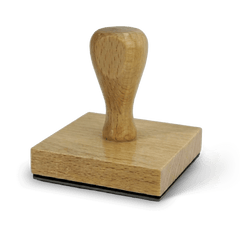 Sello de madera cuadrado 7x7 cm